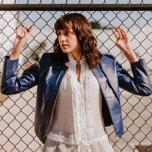 Newport News Blue Cropped Leather Coat Jacket